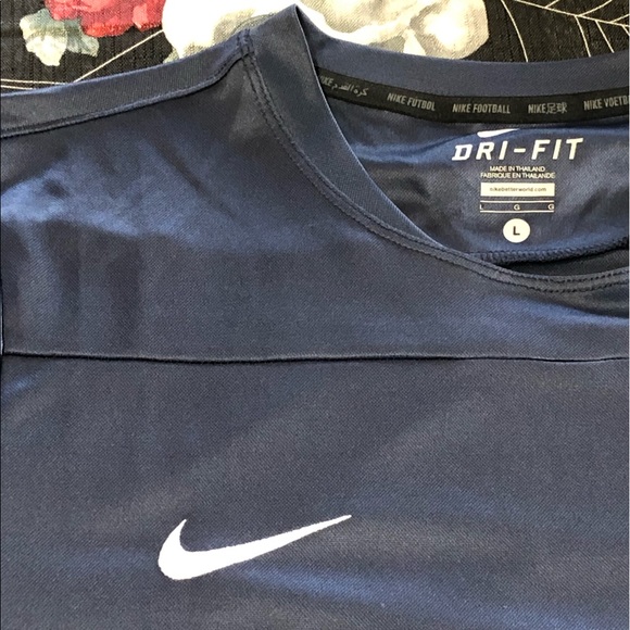 2013 NIKE DRI-FIT MCFC MANCHESTER CITY FUTBOL SOCCER TRAINING JERSEY MENS L RARE - Picture 5 of 8
